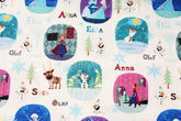 Disney Frozen Elsa Anna Olaf Sven Antibiosis Fabric printed in Korea by the Half Yard